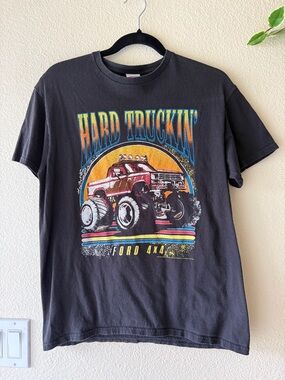 Hard Truckin' Ford 4x4 Graphic Tee - Black with Red Truck